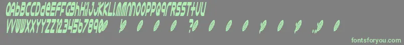 Astro868 Font – Green Fonts on Gray Background