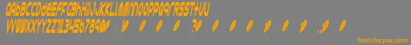 Astro868 Font – Orange Fonts on Gray Background