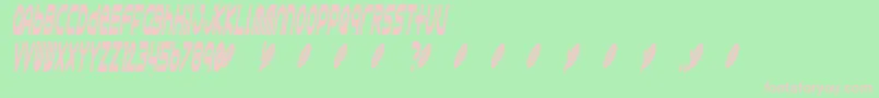 Astro868 Font – Pink Fonts on Green Background
