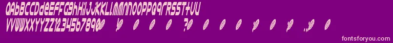 Astro868 Font – Pink Fonts on Purple Background