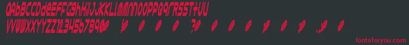 Astro868 Font – Red Fonts on Black Background