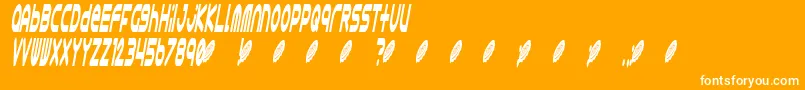 Astro868 Font – White Fonts on Orange Background