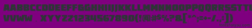 Шрифт Destroyearthbb – чёрные шрифты на фиолетовом фоне