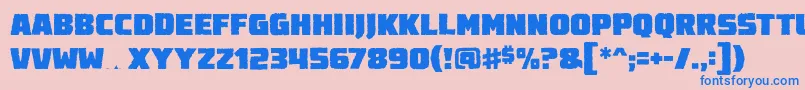 Destroyearthbb Font – Blue Fonts on Pink Background