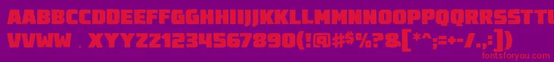 Destroyearthbb Font – Red Fonts on Purple Background