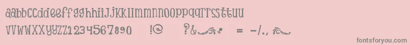 ScTinasBabyShowerDemo-Schriftart – Graue Schriften auf rosa Hintergrund