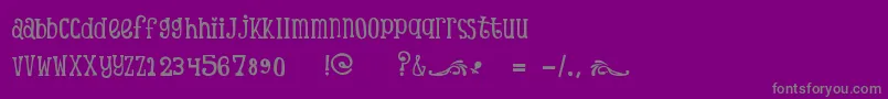 ScTinasBabyShowerDemo Font – Gray Fonts on Purple Background