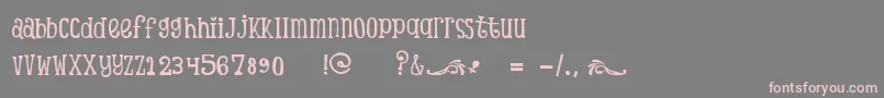 ScTinasBabyShowerDemo-Schriftart – Rosa Schriften auf grauem Hintergrund