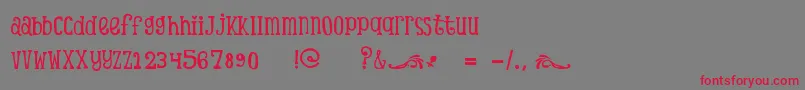 ScTinasBabyShowerDemo-Schriftart – Rote Schriften auf grauem Hintergrund