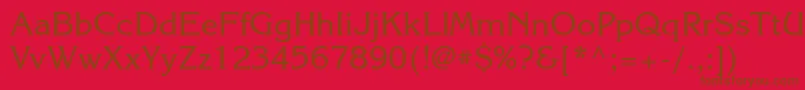 Korinnaett Font – Brown Fonts on Red Background