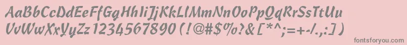 CassockRegularDb Font – Gray Fonts on Pink Background