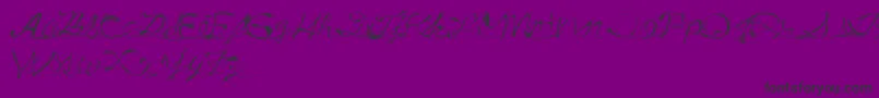 Шрифт DrunkTattoo – чёрные шрифты на фиолетовом фоне