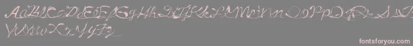 Шрифт DrunkTattoo – розовые шрифты на сером фоне