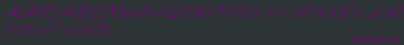 Шрифт DrunkTattoo – фиолетовые шрифты на чёрном фоне