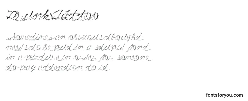Review of the DrunkTattoo Font