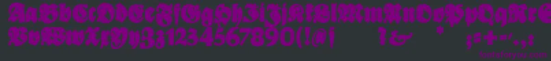 BayreutherBlaxxl Font – Purple Fonts on Black Background