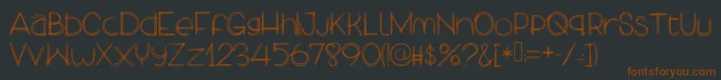 MyLekpaGirlfriend Font – Brown Fonts on Black Background