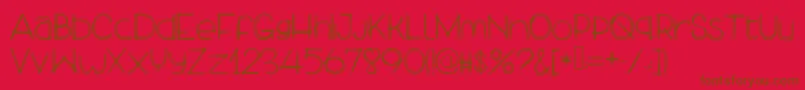 MyLekpaGirlfriend Font – Brown Fonts on Red Background