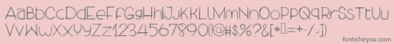 MyLekpaGirlfriend Font – Gray Fonts on Pink Background