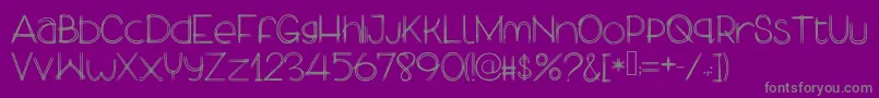 MyLekpaGirlfriend Font – Gray Fonts on Purple Background