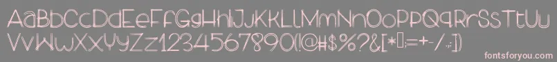 MyLekpaGirlfriend Font – Pink Fonts on Gray Background