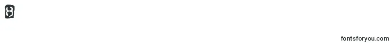 フォントErnstRegularbackg – フォント数字8