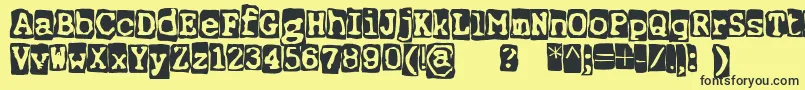 More about ErnstRegularbackg Font ErnstRegularbackg Font – Black Fonts on Yellow Background