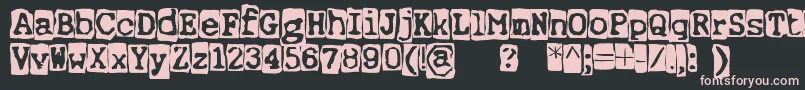 ErnstRegularbackg Font – Pink Fonts on Black Background