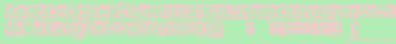 ErnstRegularbackg Font – Pink Fonts on Green Background