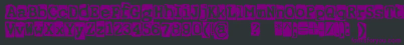 ErnstRegularbackg Font – Purple Fonts on Black Background