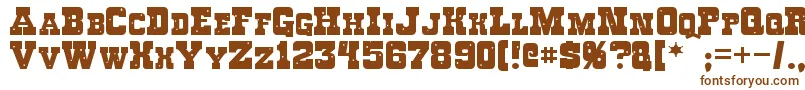 Roughknight Font – Brown Fonts on White Background