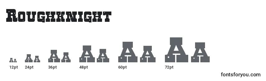Roughknight Font Sizes