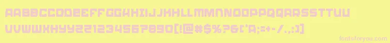 Olympiccarriercond Font – Pink Fonts on Yellow Background