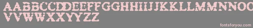BowelTrouble Font – Pink Fonts on Gray Background