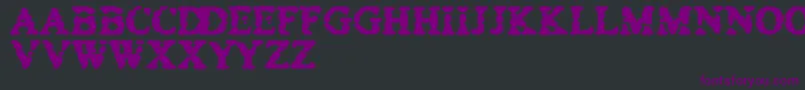 Saiba mais sobre a fonte BowelTrouble Fonte BowelTrouble – fontes roxas em um fundo preto