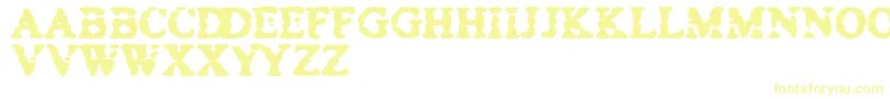 BowelTrouble-Schriftart – Gelbe Schriften