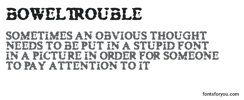 BowelTrouble Font