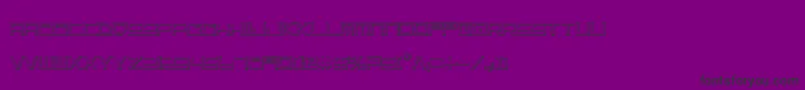 LowGunScreenOutline Font – Black Fonts on Purple Background