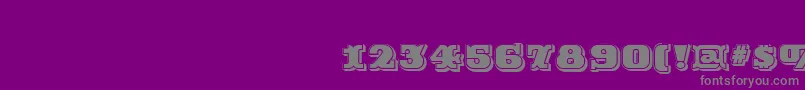 fuente RutinDecorShaded – Fuentes Grises Sobre Fondo Morado