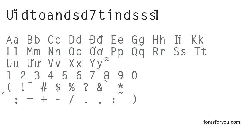 Шрифт Vietnamese7timesssk – алфавит, цифры, специальные символы