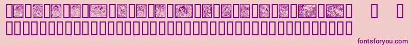 Angelsfairies Font – Purple Fonts on Pink Background