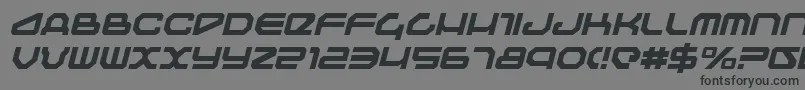 TravelerItalic Font – Black Fonts on Gray Background