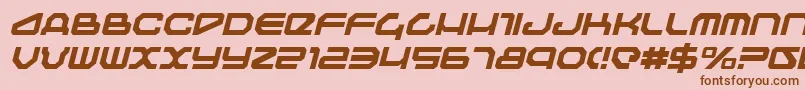 TravelerItalic Font – Brown Fonts on Pink Background