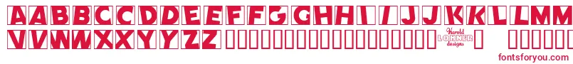 CometPositive Font – Red Fonts on White Background