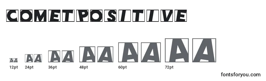 Размеры шрифта CometPositive