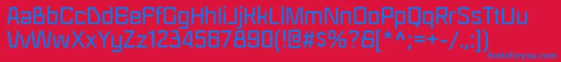 Regra Font – Blue Fonts on Red Background