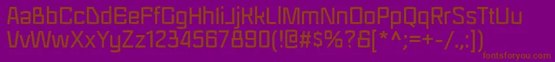 Шрифт Regra – коричневые шрифты на фиолетовом фоне