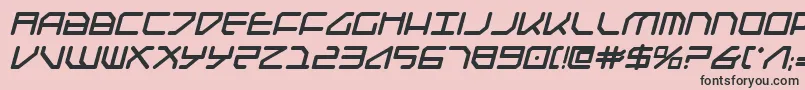 Federapolisbi Font – Black Fonts on Pink Background