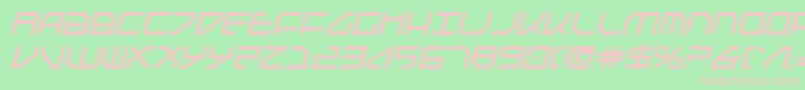 Federapolisbi Font – Pink Fonts on Green Background