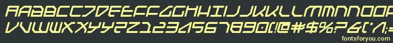 Federapolisbi Font – Yellow Fonts on Black Background